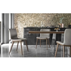 Pair of Annie Dining Chairs (CS1809) by Calligaris