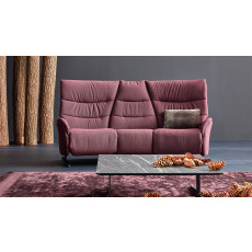 Azure Curved Trapezoidal Manual Recliner Sofa (4080-70H) by Himolla