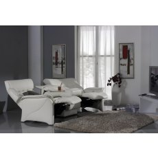 Rhine Curved Cumuly Manual Recliner Sofa (4350-73X) by Himolla