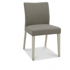 Bergen Grey Washed Upholstered Chair - Titanium Fabric (Sold in Pairs) by Bentley Designs