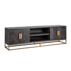 Blackbone 200cm TV Unit (Brass Collection) by Richmond Interiors