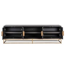 Blackbone 200cm TV Unit (Brass Collection) by Richmond Interiors
