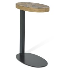 Ellipse Rustic Oak Oval Sofa Table by Bentley Designs