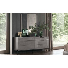 Novecento 6 Drawer Wide Dresser by ALF Italia