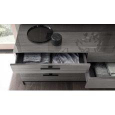 Novecento 6 Drawer Wide Dresser by ALF Italia