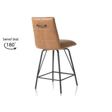 Bella Swivel Bar Stool (Cognac) by Habufa
