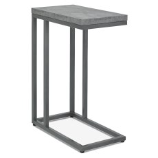 Renzo Zinc & Dark Grey Sofa Table by Bentley Designs