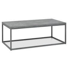Renzo Zinc & Dark Grey Coffee Table by Bentley Designs