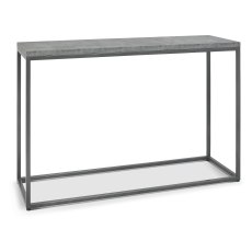 Renzo Zinc & Dark Grey Console Table by Bentley Designs