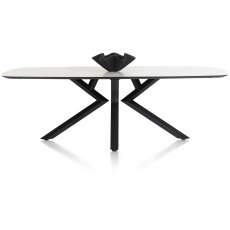 Masura 240 x 110cm Oval Dining Table by Habufa Masura 240 x 110cm Oval Dining Table by Habufa