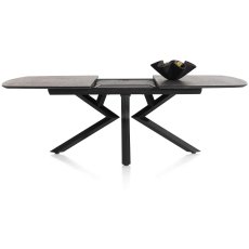 Masura 180-240 x 110cm Oval Extending Dining Table by Habufa
