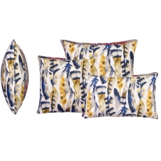 Plume Midnight Cushion (Three Sizes Available) by WhiteMeadow