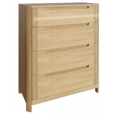 Luna Tall Chest of 4 Drawers by TCH
