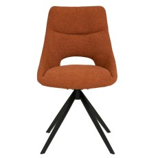 Barefoot Swivel Dining Chair (Rust) by Vida Living