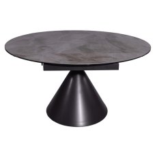 Alonsoe 85cm-136cm Ceramic Swivel Extending Dining Table (Matt Grey) Alonsoe 85cm-136cm Ceramic Swivel Extending Dining Table (Matt Grey)