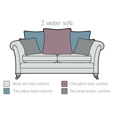 Winslow 2 Seater Pillow Back Sofa by Alstons