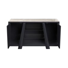 Dante Gloss Top Ceramic Grey Sideboard