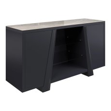 Dante Gloss Top Ceramic Grey Sideboard