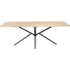 Home 220 x 110cm Rounded Dining Table by Habufa