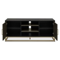 Athens Fumed Oak Entertainment Unit by Bentley Designs