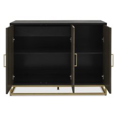 Athens Fumed Oak Narrow Sideboard by Bentley Designs