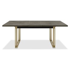 Athens Fumed Oak 4-6 Seater Extending Dining Table by Bentley Designs