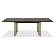 Athens Fumed Oak 6-8 Seater Extending Dining Table by Bentley Designs