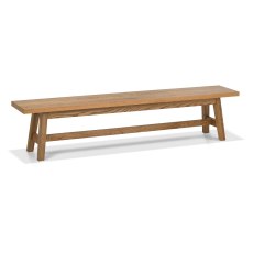 Regent Rustic Oak Large Bench by Bentley Designs