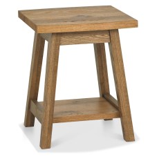 Regent Rustic Oak Lamp Table by Bentley Designs