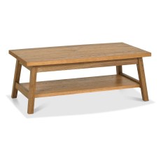 Regent Rustic Oak Coffee Table by Bentley Designs