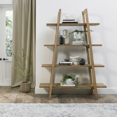 Regent Rustic Oak Open Display Unit by Bentley Designs