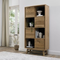 Regent Rustic Oak Display Cabinet by Bentley Designs