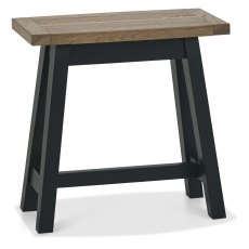 Regent Weathered Oak & Peppercorn Side Table by Bentley Designs