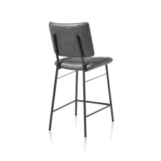 Tatum Bar Chair (Anthracite) by Habufa