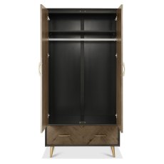 Sienna Fumed Oak & Peppercorn Double Wardrobe by Bentley Designs Sienna Fumed Oak & Peppercorn Double Wardrobe by Bentley Designs