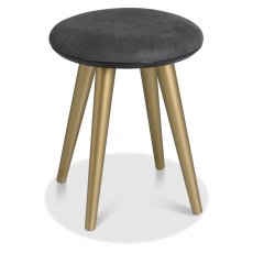 Sienna Fumed Oak Stool by Bentley Designs