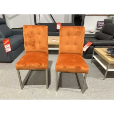 Set of 2 Tivoli Dining Chairs by Bentley Designs (Showroom Clearance)