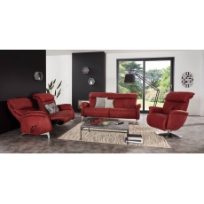Swan 2 Seater Electric Cumuly Recliner Sofa (4748-80PR) by Himolla