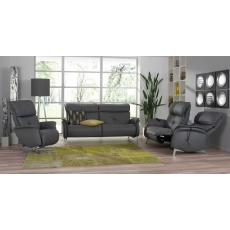 Swan 2 Seater Manual Cumuly Recliner Sofa (4748-80AN) by Himolla