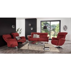 Swan 3 Seater Manual Cumuly Recliner Sofa (4748-82AN) by Himolla