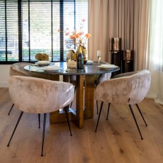Collada 130cm Round Dining Table by Richmond Interiors