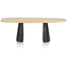 Arawood 210 x 120cm Teardrop Dining Table (Natural) by Habufa