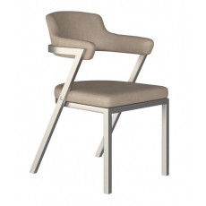 Freya Dining Chair by HND (Taupe Faux Leather)
