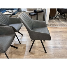 Set of 6 Eliot Swivel Dining Chairs (Showroom Clearance)