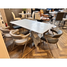 Toscana 160 x 90cm Dining Table & 6 Freya Chairs Set by HND (Showroom Clearance)