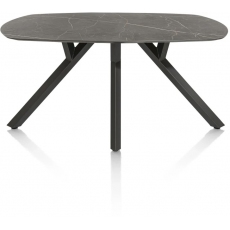 Minato 200 x 105cm Oval Dining Table (Onyx Finish) by Habufa