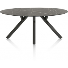 Minato 210 x 105cm Ellipse Dining Table (Onyx Finish) by Habufa
