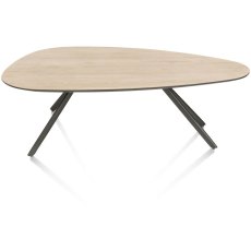 Minato 100 x 60cm Coffee Table (Light Oak Natural Finish) by Habufa