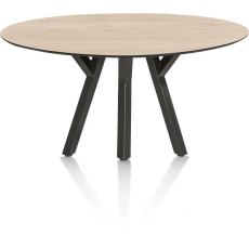 Minato 180 x 100cm Ellipse Dining Table (Light Oak Finish) by Habufa