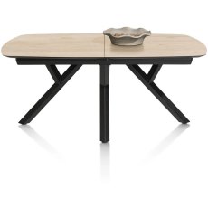 Minato 180-240 x 100cm Extending Oval Dining Table (Light Oak Natural Finish) by Habufa
